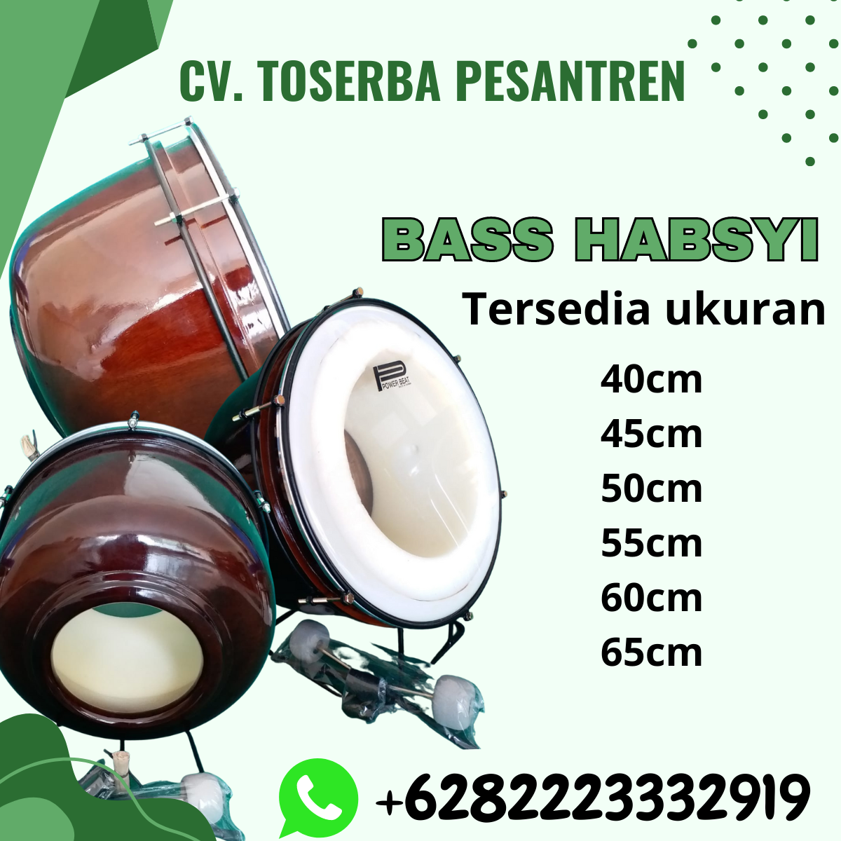Call 0822-2333-2919 (Tsel) Distributor Alat Musik Bass Hadroh Kota Gorontalo Utara