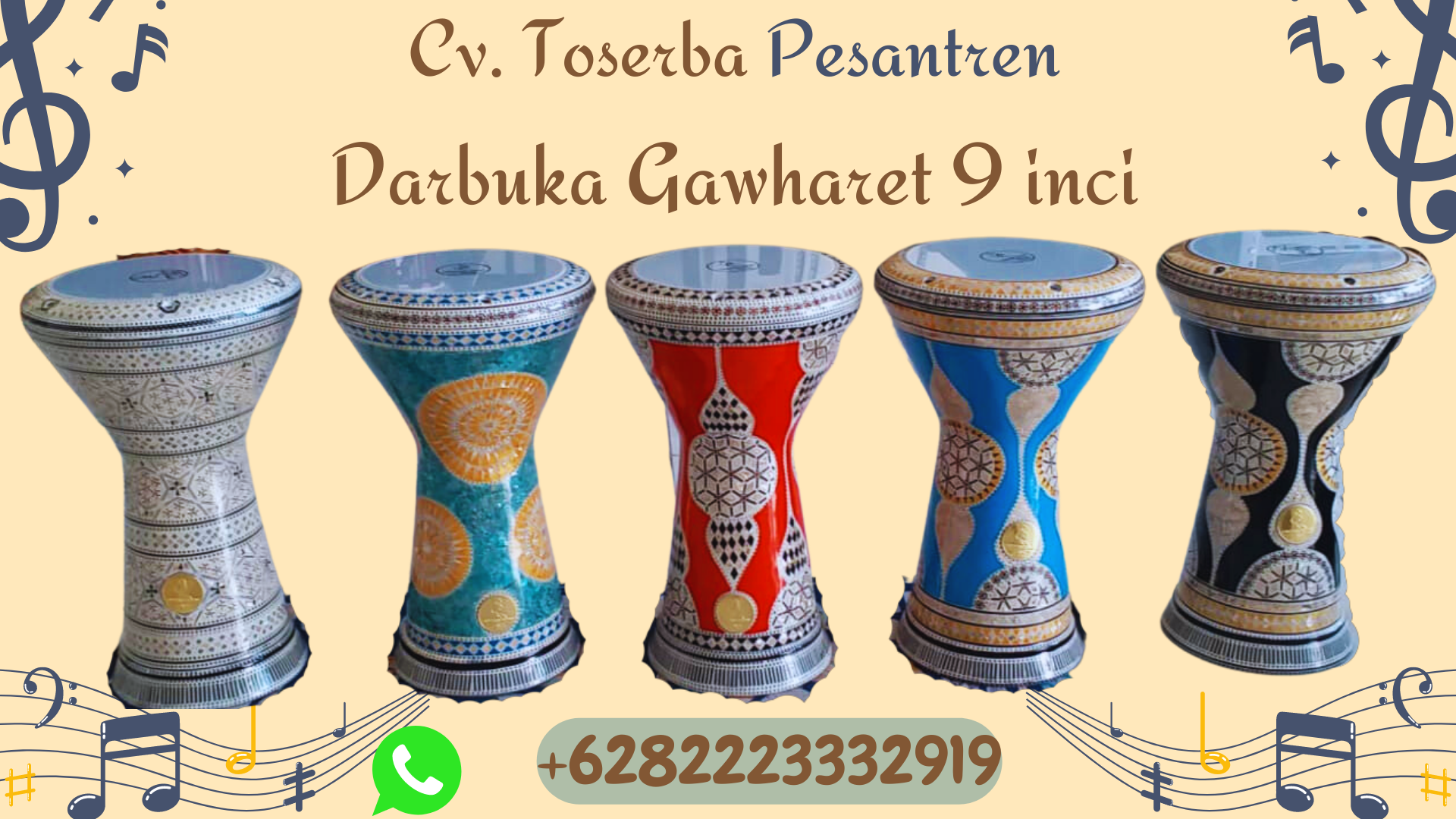 Estetika dan Desain Visual Darbuka Gawharet