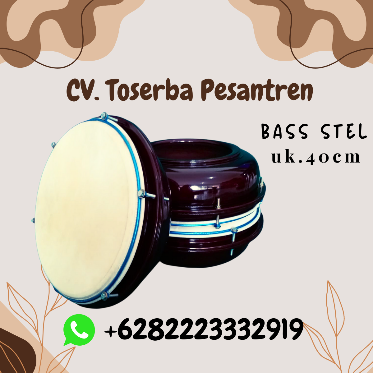 Call 0822-2333-2919(Tsel) Pengerajin Bass Hadroh Banjari Asli Jepara Kota Langsa